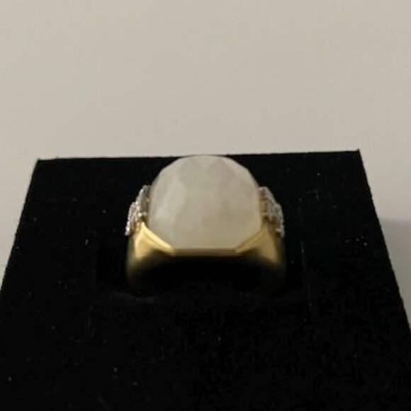 Ivanka Trump 18K gold Metropolis Rainbow Moonstone Ring - Picture 5 of 8